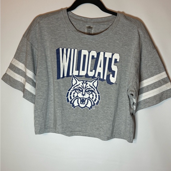 gameday couture Tops - Gray Wildcats Crop Top